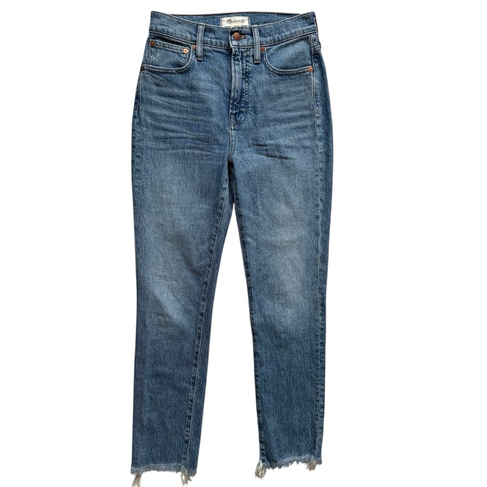 Madewell The Perfect Vintage Jean High Rise Raw Hem Style AF691 Size 25